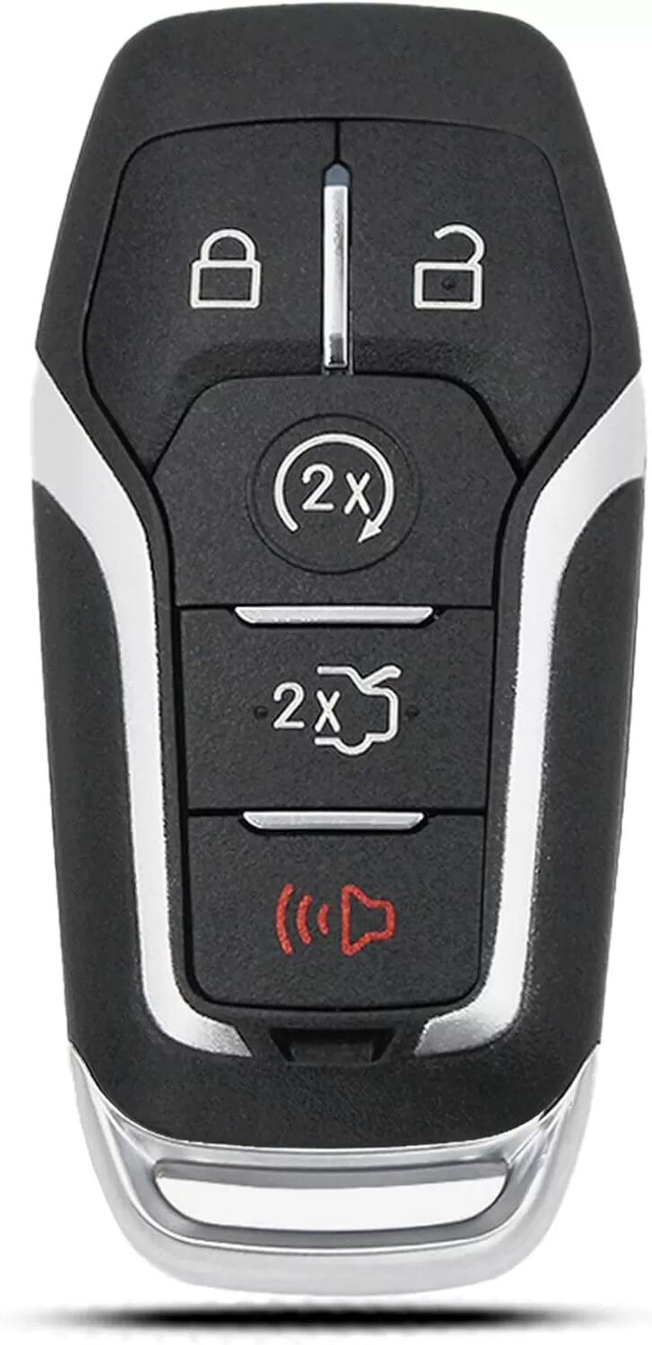 INF Coque de clé de voiture 4+1 boutons compatible avec Ford - Remplacement idéal