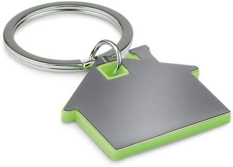 Porte-clés publicitaire IMBA acier inoxydable vert citron