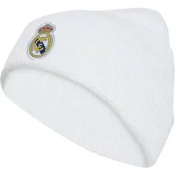 ADIDAS Herren Mütze Real Madrid Beanie, Größe ONE SIZE in Weiß Weiß