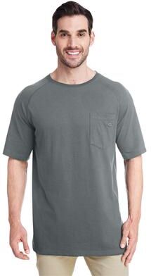 Dickies SS600 Men's 5.5 oz. Temp-IQ Performance T-Shirt in Smoke size 3XL   Cotton Polyester