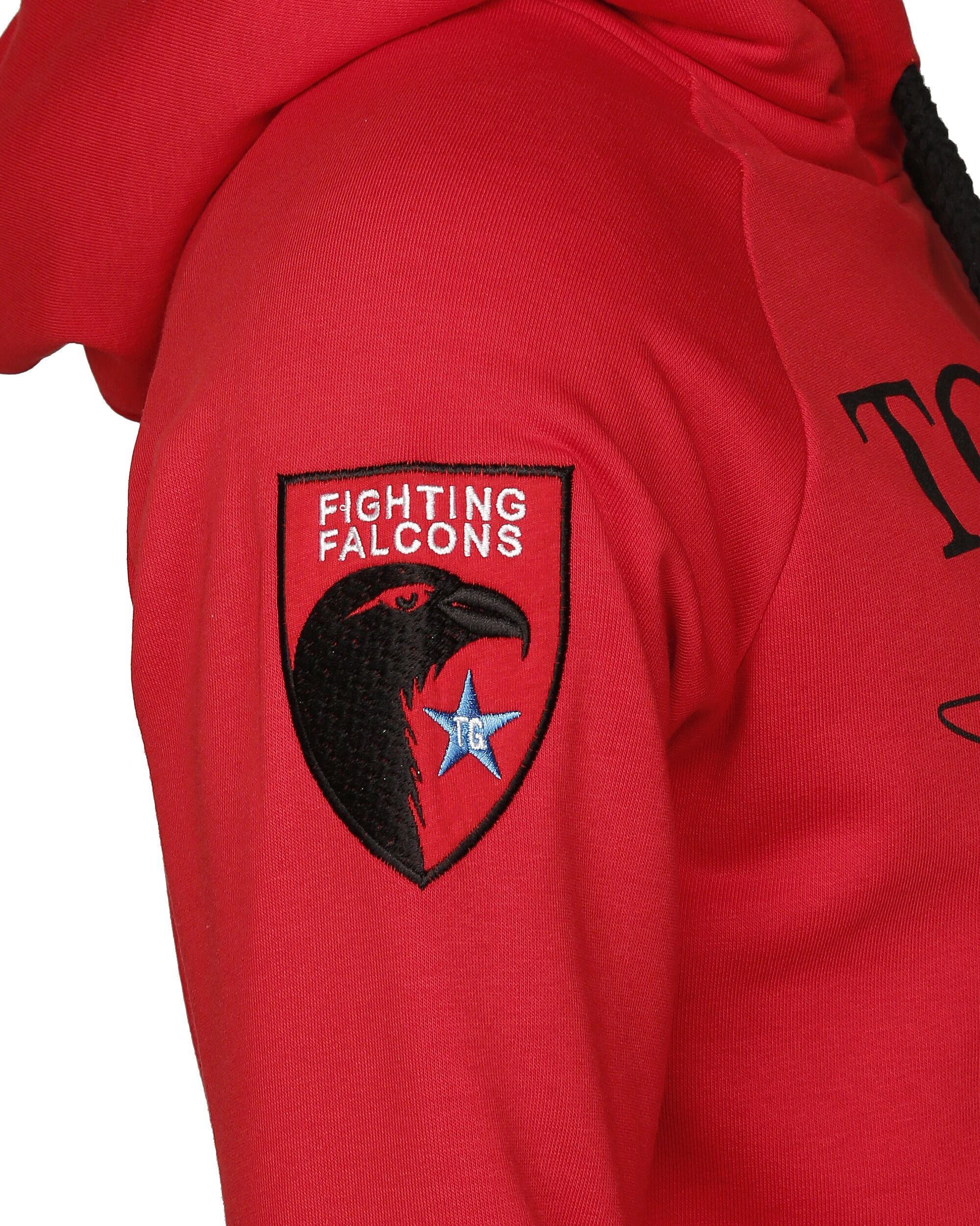 Kapuzenpullover TOP GUN "Defender TG20191012", Herren, Gr. 3XL, rot, Obermaterial: 60% Baumwolle, 40% Polyester. Lining: 100% Baumwolle, Rundhals, Pullover Kapuzenpullover
