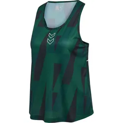 HUMMEL hmlCOURT AOP LIGHT WEIGHT TANKTOP W rain forest XS