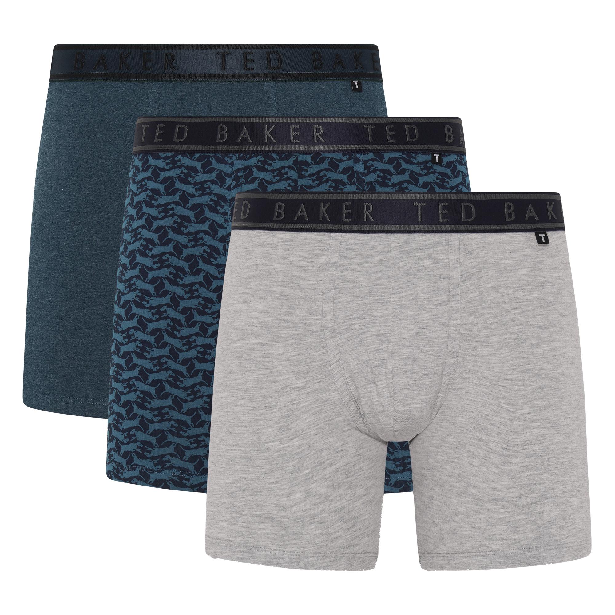 3-Pak Heren Zachte Ademende Katoenen Boxer Shorts Ondergoed