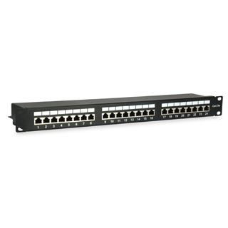 Equip Patchpanel 327425 24x RJ45 Cat5e 19" 1HE schwarz