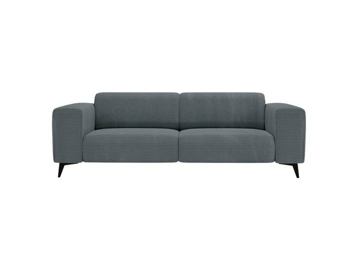 Carryhome 2-Sitzer-Sofa, Graphit, Metall, 207x75x104 cm, Rücken echt, Wohnzimmer, Sofas & Couches, Sofas, 2-Sitzer Sofas