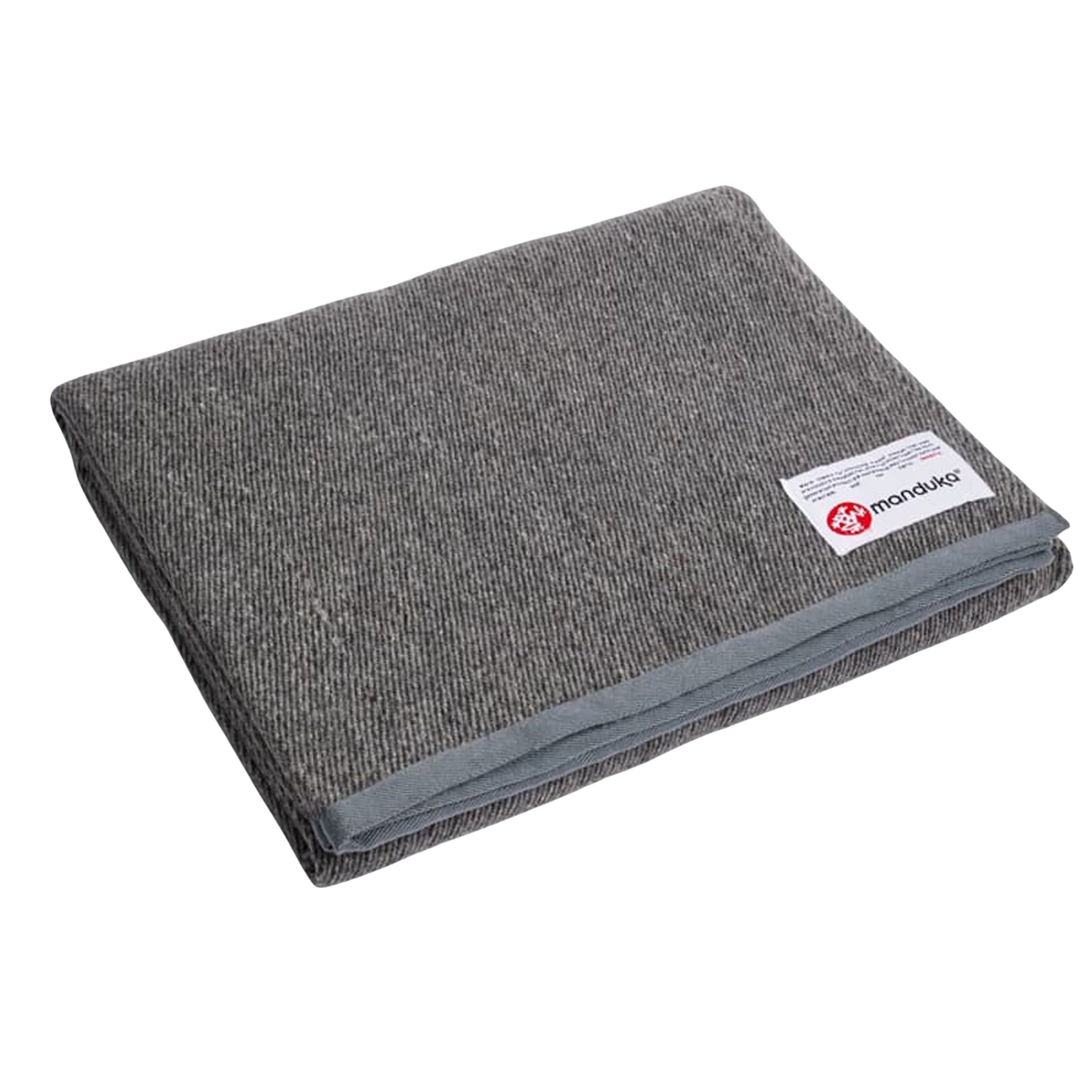 Manduka R Twill Wool Decke Yoga-Zubehör grau Yoga Hautfreundlich
