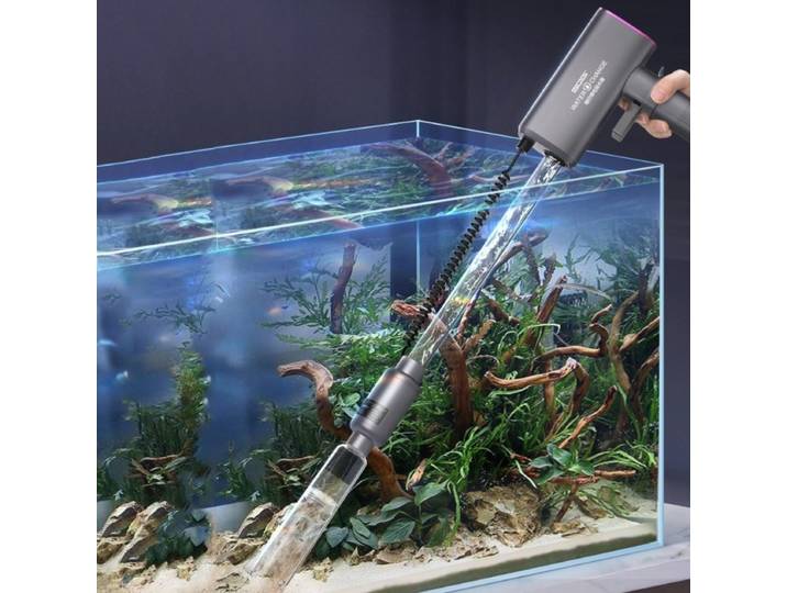 Pompe de nettoyage de sable pour Aquarium, nettoyeur de merde d'eau à grand débit, aspirateur électrique automatique pour Aquarium, lave-aquarium, outils de nettoyage