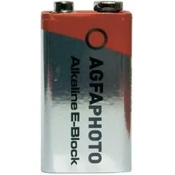 Agfaphoto Batterie Alkaline, E-Block, 6LR61, 9V Power, Retail Blister (1-Pack)
