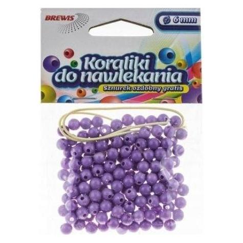 Brewis Lila Fädelperlen + Schnur 8mm 16g (47593447)