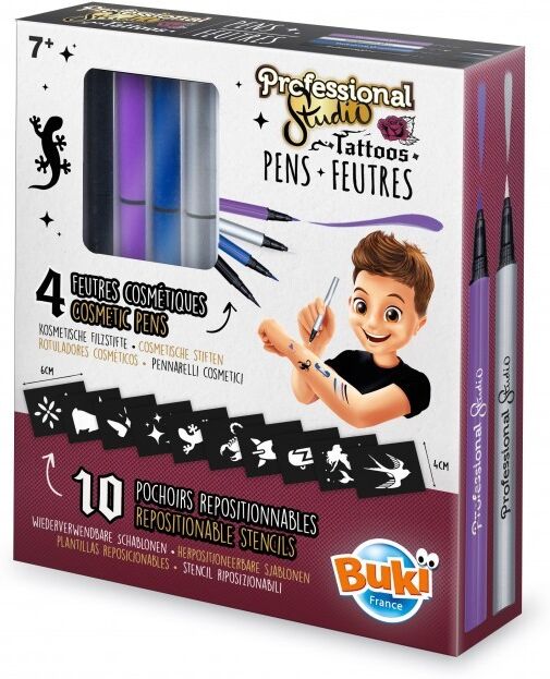 Buki France Professional Studio : Feutres Tattoos Argenté - Buki