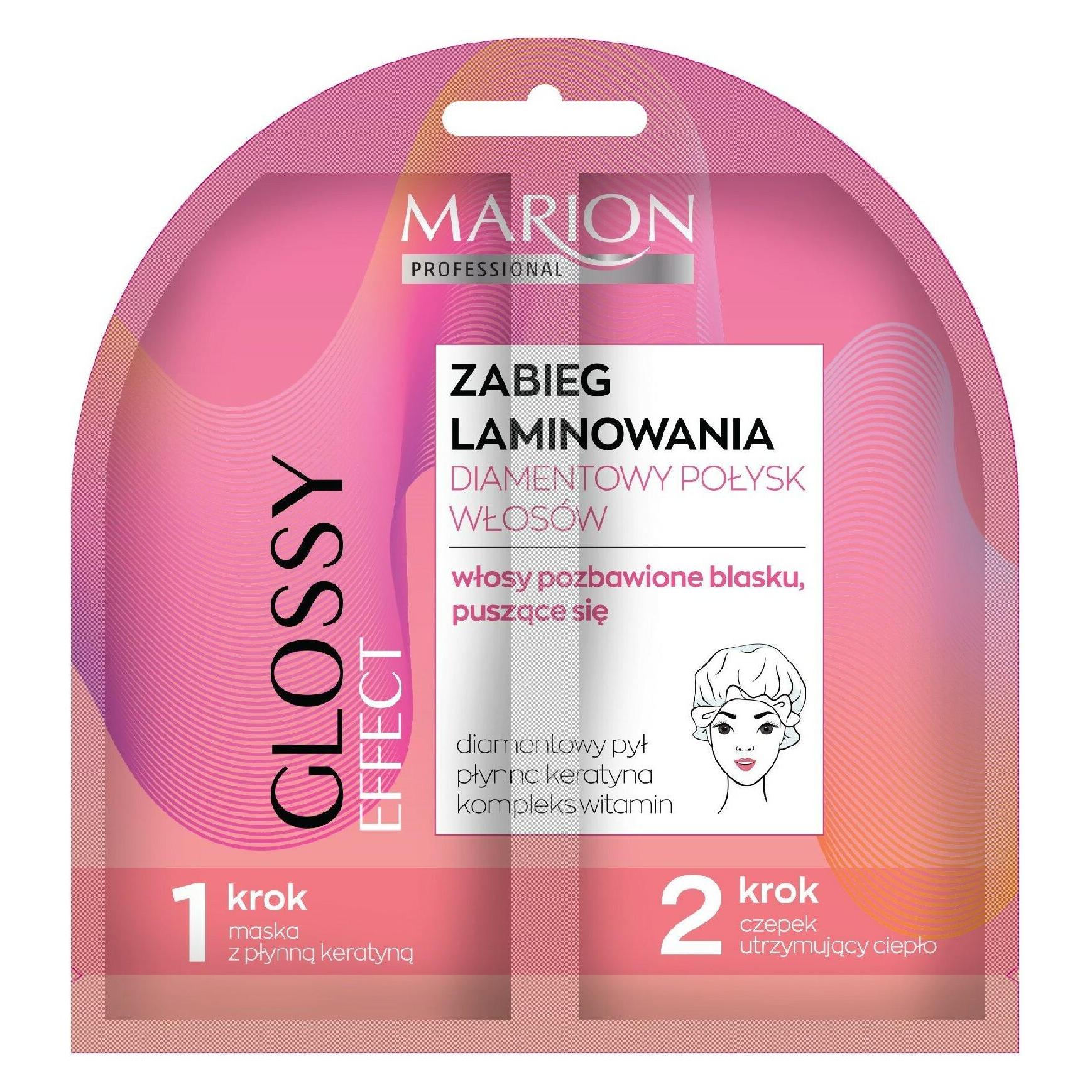 Marion Professional Glossy Effect Lamination Treatment For Hair Devoid Of Shine Mask From Liquid (20 ml) (33082128)