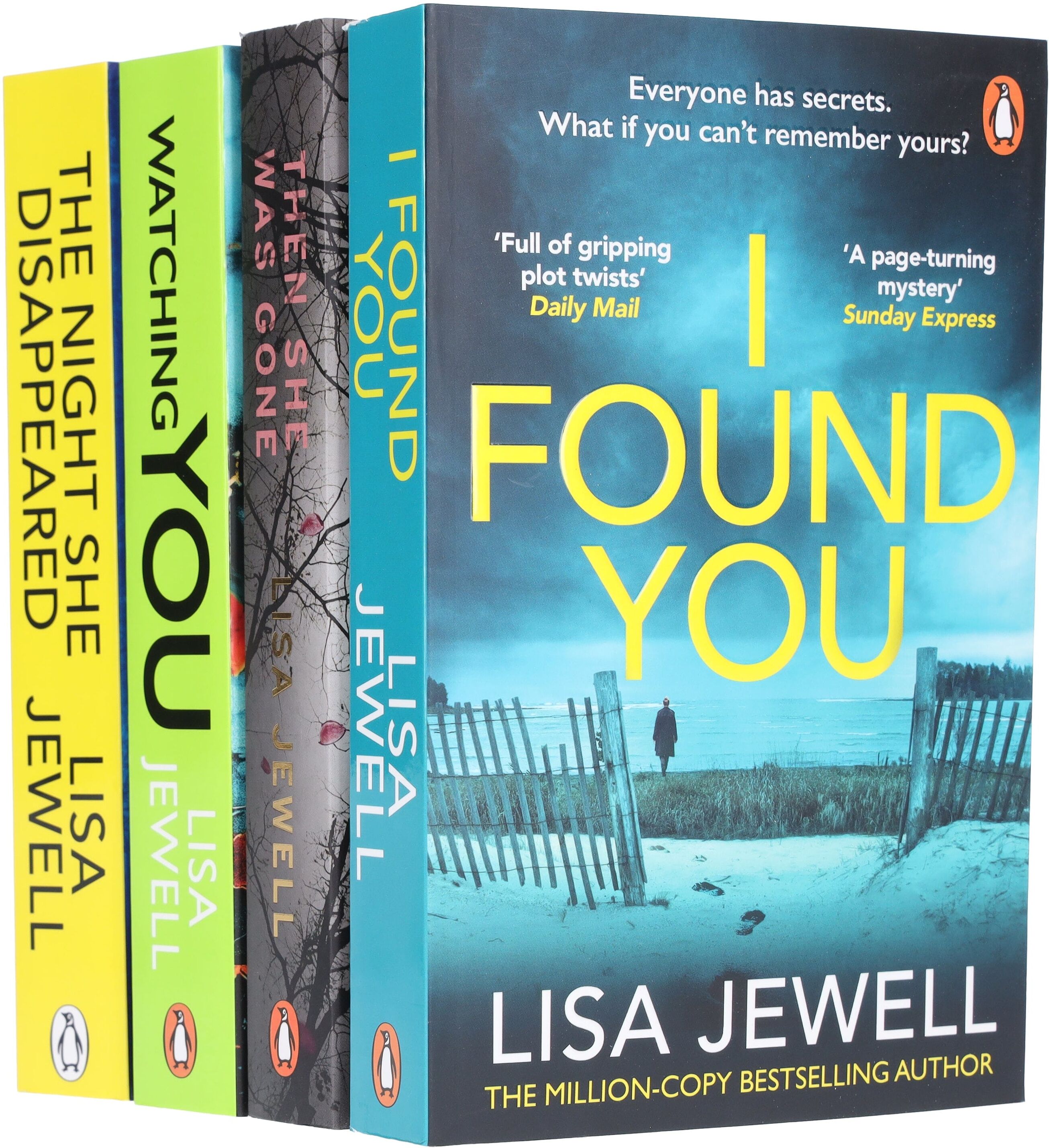 Lisa Jewell's Then She Was Gone, The Night She Disappeared, Watching You & I Found You: 4 Books Collection Set - Fiction - Paperback Penguin Random House