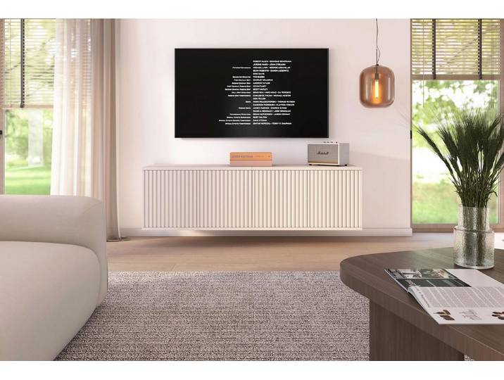 Compleo TV-Schrank 140 cm breit MIRA, Kaschmir, Elegant design