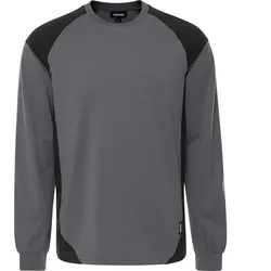 Langarmshirt "7071 GTM" Skarup - M - grau/schwarz