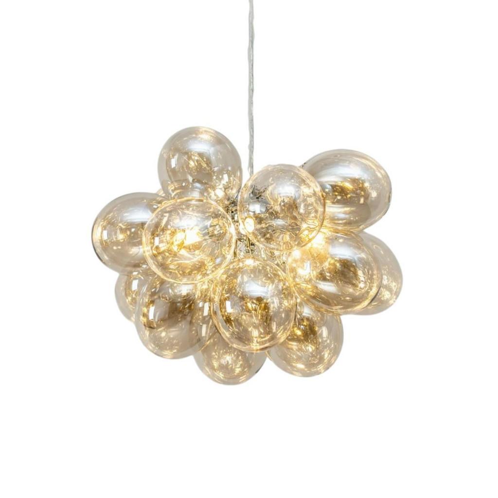 Kosilum Hängeleuchte, Gold, Glas, 40x28x148 cm, Lampen & Leuchten, Innenbeleuchtung, Hängelampen, Pendelleuchten