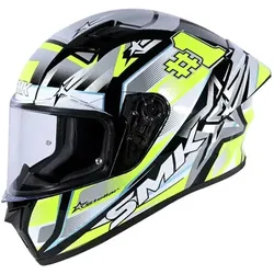 SMK Stellar Sport #Uno, Integralhelm - Schwarz/Grau/Neon-Gelb - XL