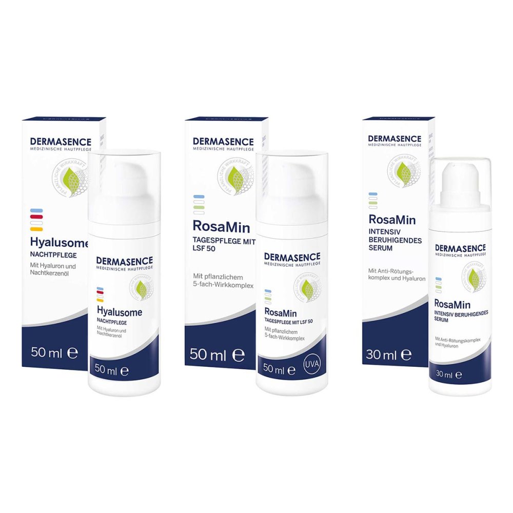 Medicos Kosmetik GmbH & Co. KG Dermasence Hyalusome Nachtpflege & RosaMin Tagespflege + Serum 08104531