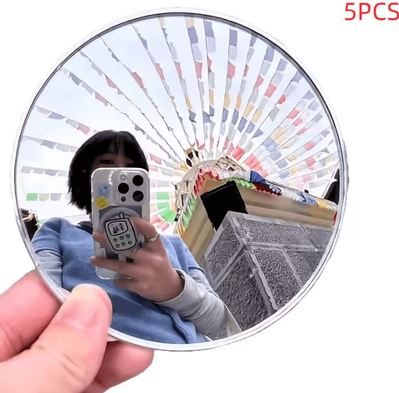 Inspire Curations 5cm Portable Convex Selfie Mirror For Photography And Vlogging 5pcs