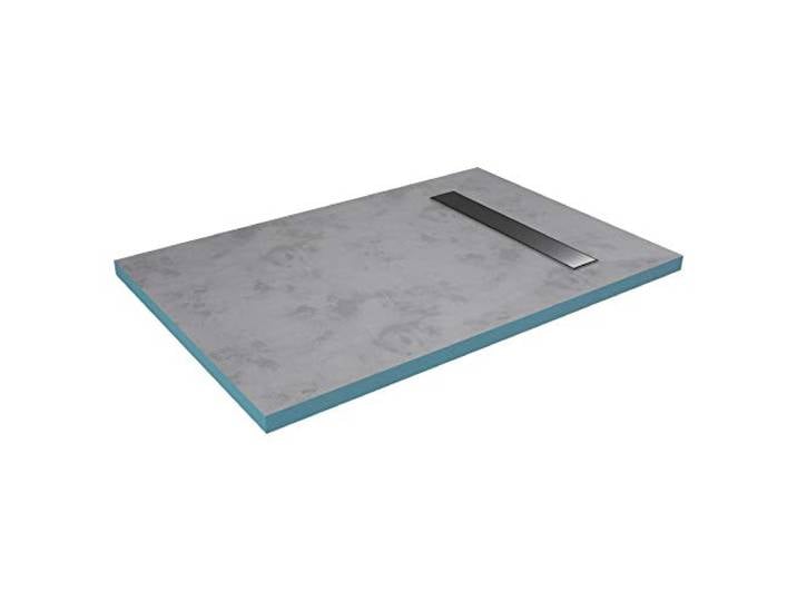 RECEVEUR DE DOUCHE A CARRELER 80x120CM RECOUPABLE SUR MESURE AVEC BONDE CANIVEAU RAINY LINEAR 120