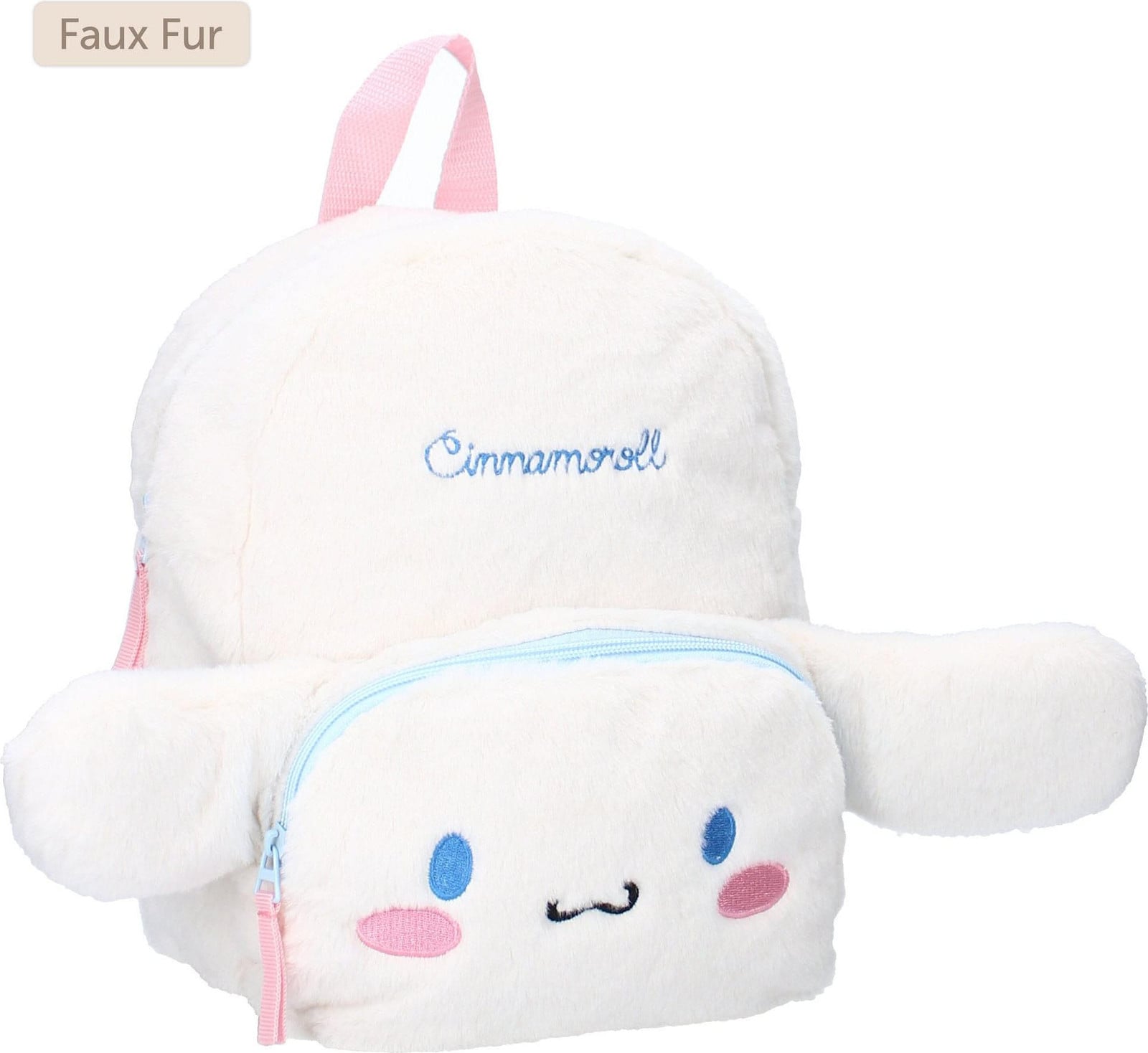 Vadobag rugzak Cinnamoroll, pluizig, wit, 26 cm