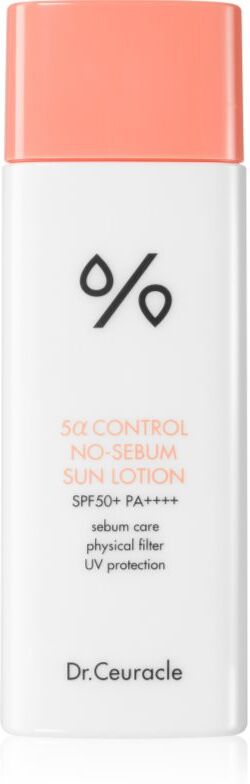 Dr.Ceuracle 5α Control No-Sebum Sun Lotion schützendes mineralisches Gesichtsfluid SPF 50+ 50 ml