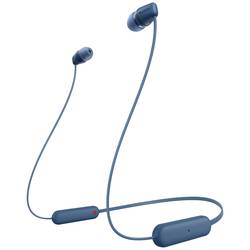 Sony WI-C100 In Ear Headset Bluetooth® Stereo Blau Headset, Klang-Personalisierung, Lautstärkeregelung, Nackenband, Schweißresistent, Wasserabweisend WIC100L.CE7