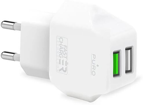 Puro Carregador USB com Fast Charging  12W - Branco