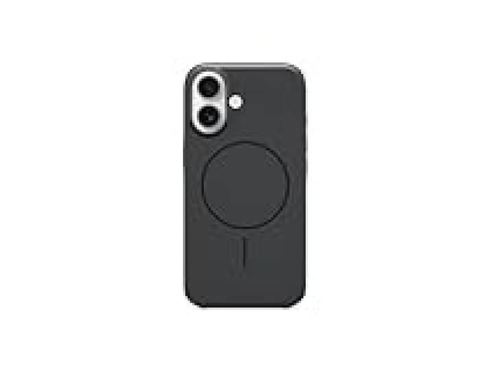 Beats Coque pour iPhone 16 – Compatible MagSafe, Revêtement Protecteur Anti-Rayures, Design Fin, revêtement intérieur en Microfibre – Noir obscur