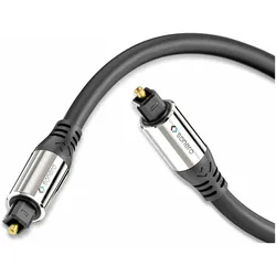 4x Sonero Toslink – Toslink (1 m, Toslink Kabel), Audiokabel