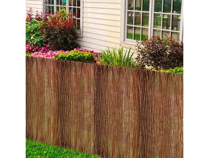 vidaXL Weidenzaun 120 x 300 cm Weide Natur