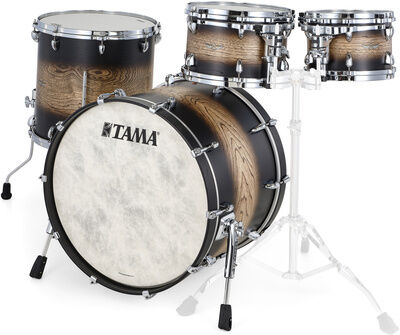 Tama STAR Drum Walnut Stand. ASBJ Satin Black Japanese Sen Burst