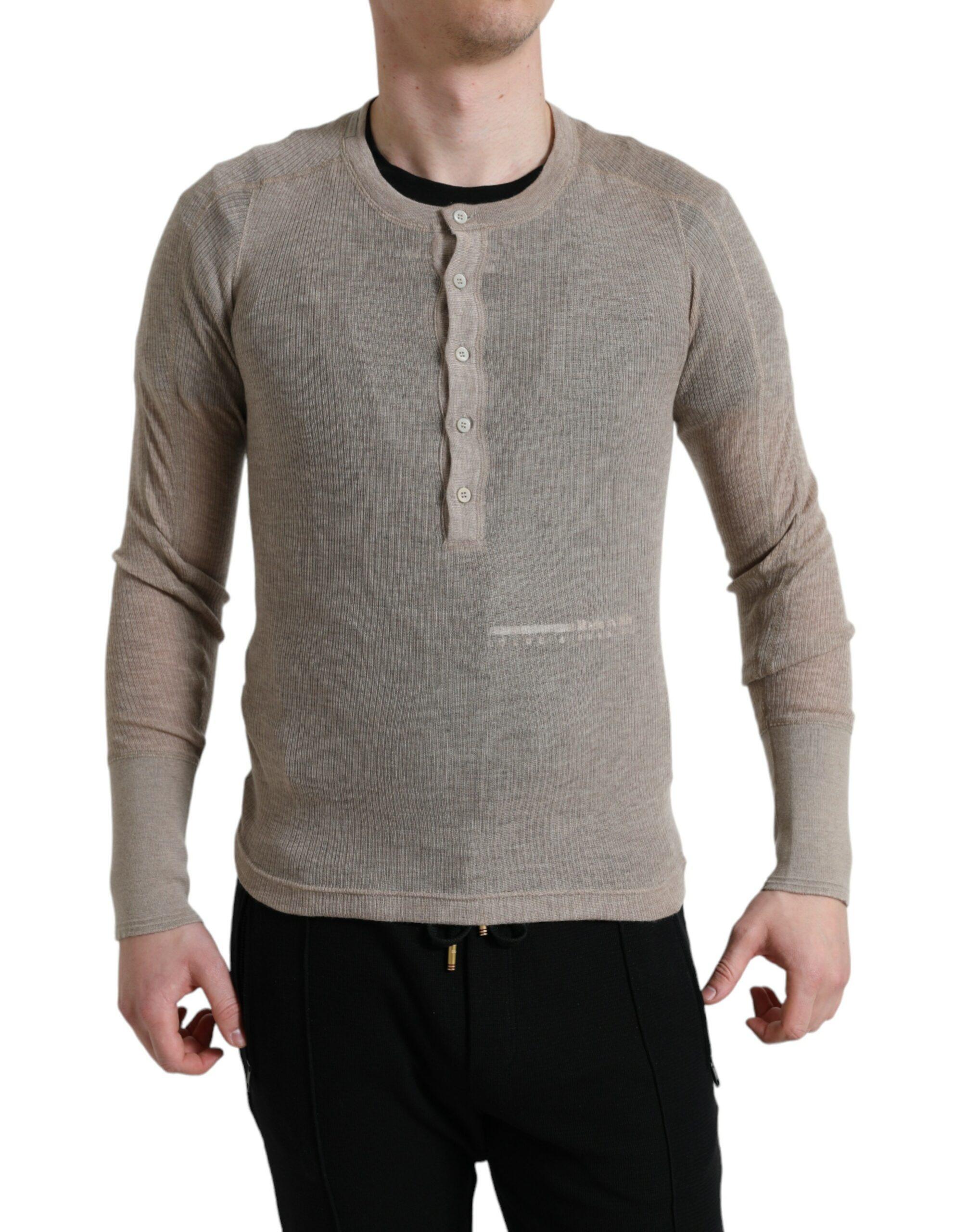 Langarm Henley Kasjmier Shirt
