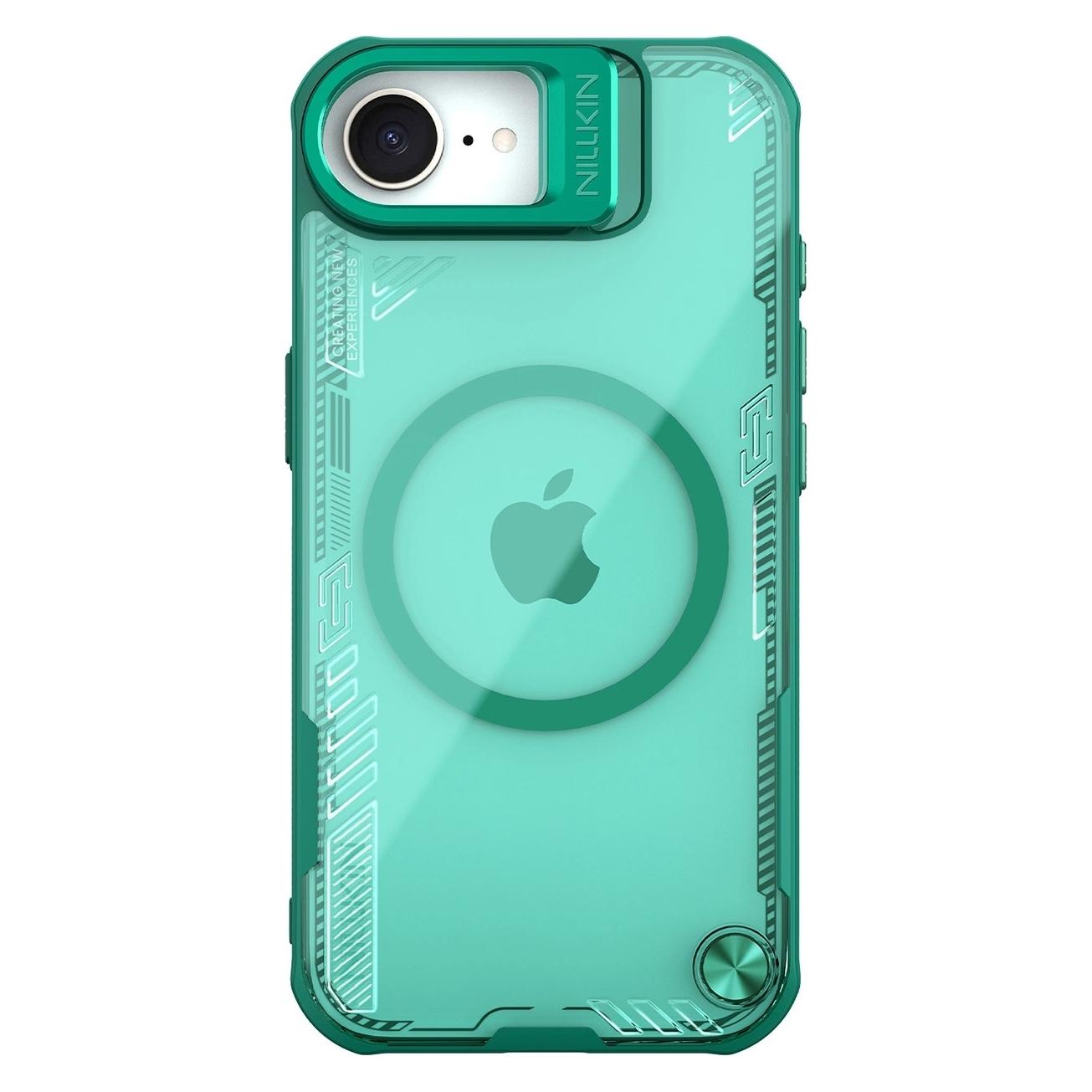 Nillkin Iceblade Prop Magnetische Hülle mit Ständer für iPhone 16e - Grün (Apple iPhone 16e, Apple iPhone 17e) (6902048296398)