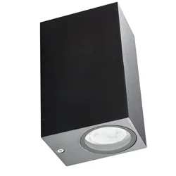 Heitronic Wandleuchte Ambos anthrazit eckig GU10