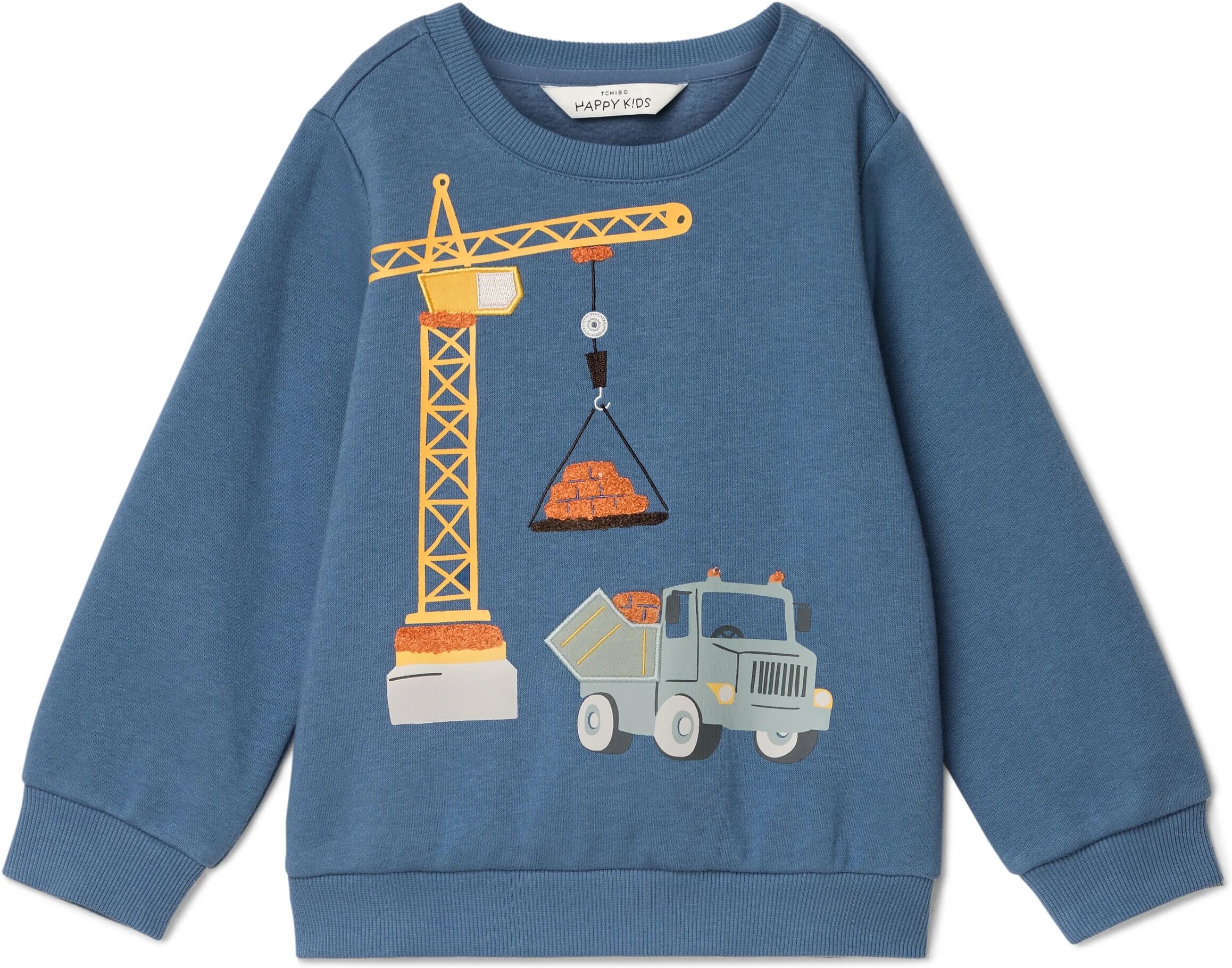 Tchibo - Kinder-Sweatshirt mit angerauter Innenseite - Herren - Gr. 122/128 - blau