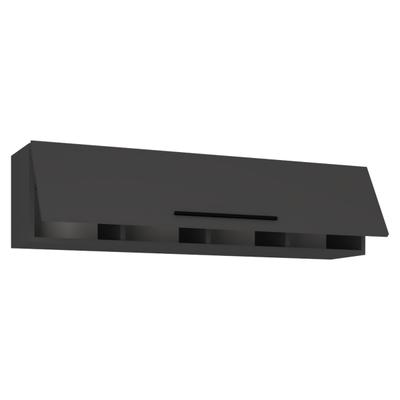 Wandregal VCM "Holz Wandregal Wandschrank Klappschrank Arila XL", schwarz (anthrazit), B:115cm T:30cm, Regale, Wandregal