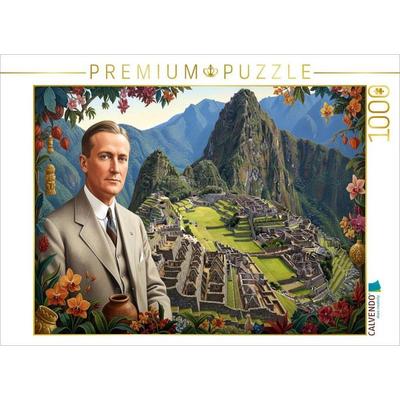 CALVENDO Puzzle Hiram Bingham III (1875-1956), Archäologe, entdeckte Machu Picchu | 1000 Teile Lege-Größe 64x48cm Foto-Puzzle für glückliche Stunden