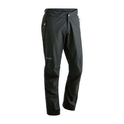Regenhose MAIER SPORTS "Raindrop M", Herren, Gr. 25, Kurzgrößen, schwarz, 100% Polyester, Hosen Regenhose, Herren Outdoorhose, wasserdicht winddicht, auch als Überhose nutzbar