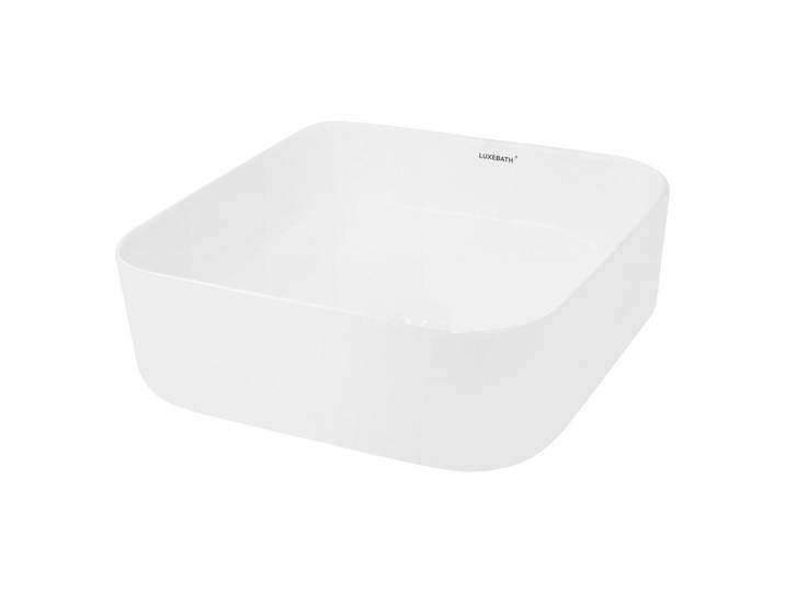 LuxeBath Waschbecken, Weiß, Keramik, 39x14x39 cm, Badezimmer, Waschbecken & Armaturen, Waschbecken