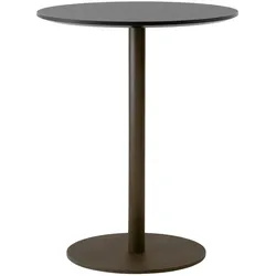 &Tradition In Between SK17 Cafe Tisch, höhe 73 cm, bronzed / fenix nano laminat schwarz