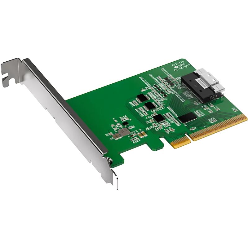 IcyDock slimSAS 8i to PCle 4.0 x8 PCle Adapter with Reciver