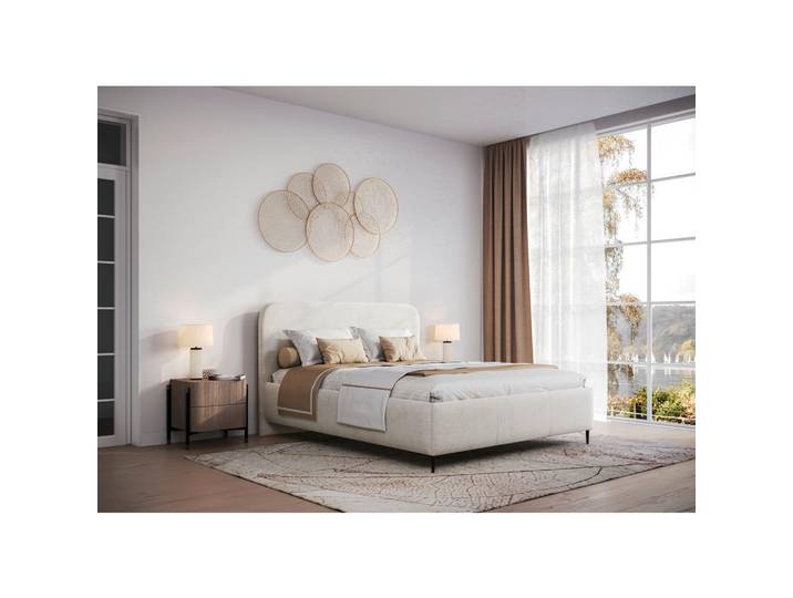 Livetastic Polsterbett, Weiß, Metall, 180x200 cm, Bettkasten, Lattenrost, gepolstertes Kopfteil, Schlafzimmer, Betten, Polsterbetten