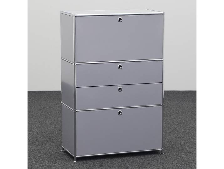Highboard System4 80.0 x 40.0 cm, Silbergrau, Neu - Ideal für zeitloses Design