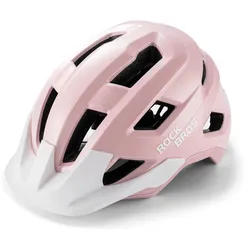 Rockbros LK-67 Jugend-Fahrradhelm mit abnehmbarem Visier 54–58 cm Rosa
