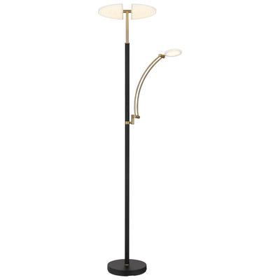 GLOBO LIGHTING LED Stehlampe "TIRANA", schwarz, Leuchten, Stehleuchte/Wohnzimmer/Schlafzimmer/Flur, LED Stehlampe