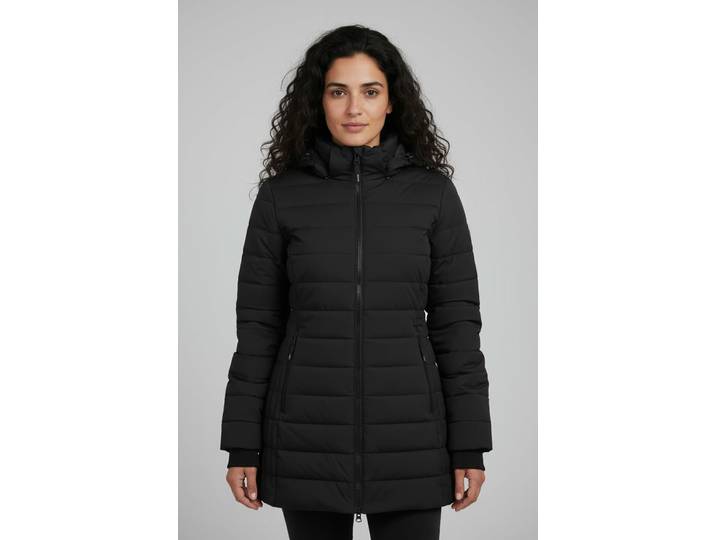 Funktionsparka KILLTEC KOW 55 WMN QLTD PRK , Damen, Gr. 50, schwarz, Steppware, Obermaterial: 100% Polyester. Futter: 100% Polyester. Wattierung: 100% Polyester, Jacken Funktionsparka, winddicht, wasserabweisend, mit 10.000 mm Wassersäule, wärmend