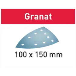 100x Festool Schleifblätter Granat STF DELTA/9-Loch P220