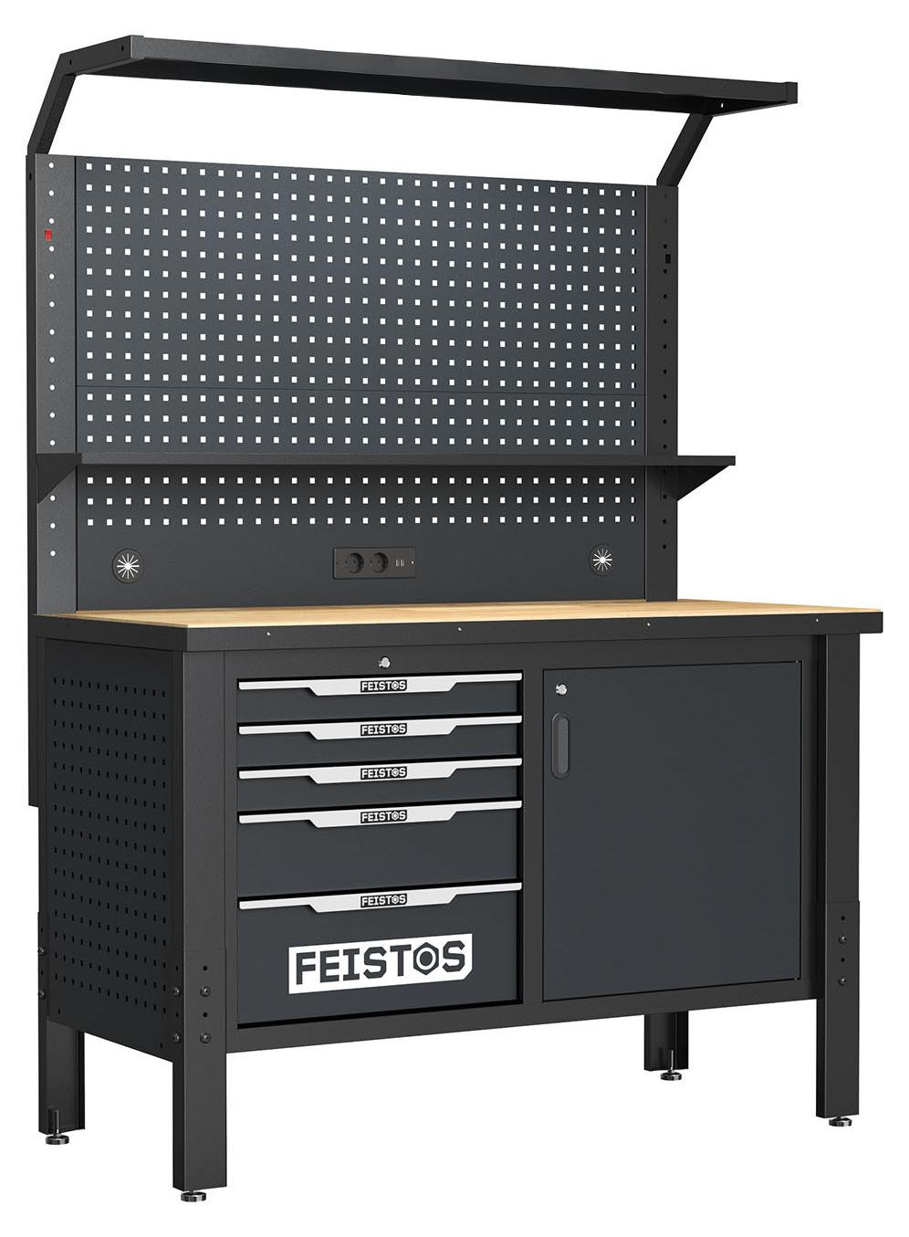 FEISTOS Luxon werkbank met laden, verlichting en accessoires