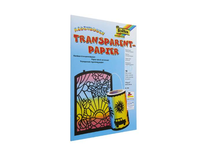 Folia Regenbogen-Transparentpapier Mappe
