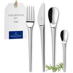Villeroy & Boch Tafelbesteck 24tlg. NewMoon, Besteck, Silber